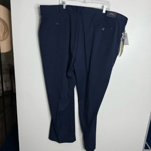 NWT Polo Ralph Lauren Men's US Open Golf Pants Wicking Navy‎ 50B x 32